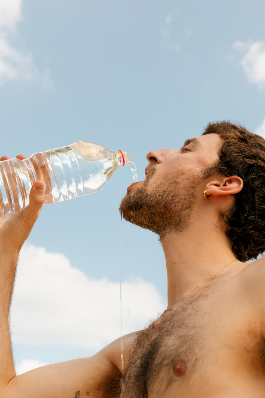 BOY, HYDRATE zinc face gel lifestyle shot.