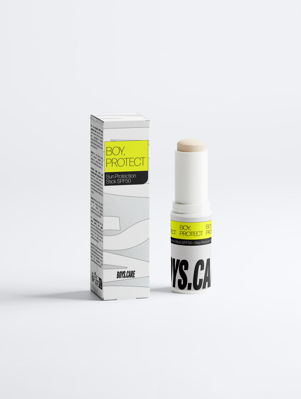 BOY, PROTECT SPF50 sunscreen stick by BOYS.CARE.