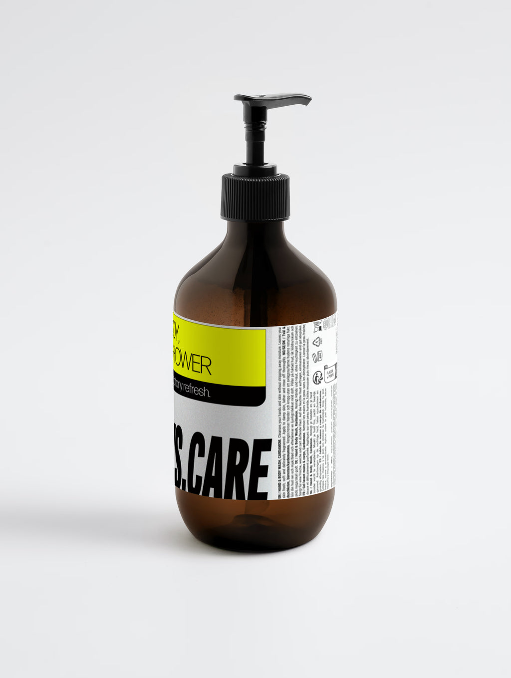 Side view of BOY, SHOWER body wash